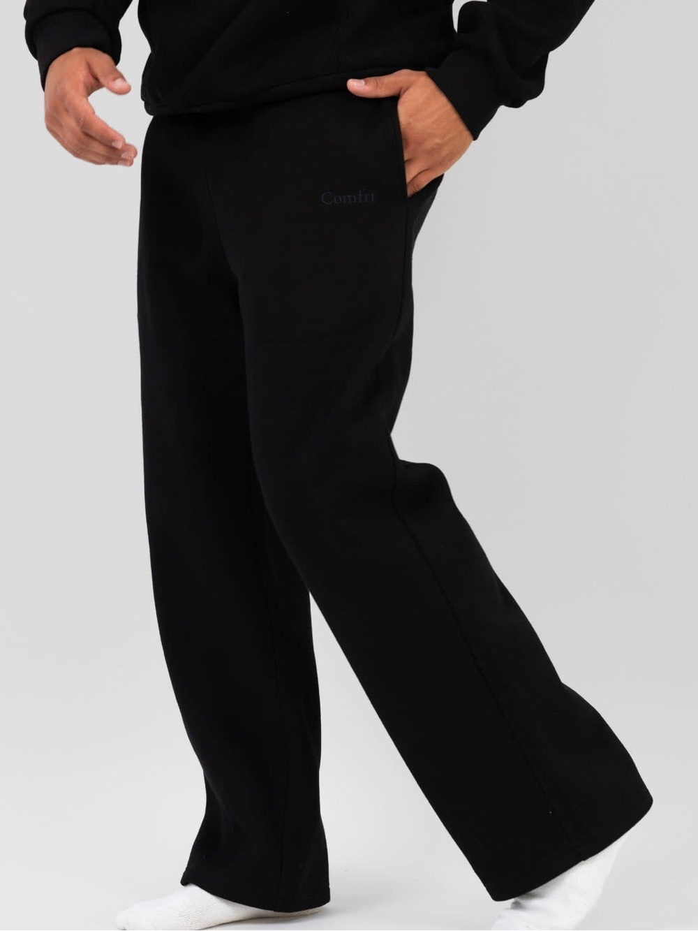 Comfrt Signature Straight Leg Sweatpants size Small in Black - Picture 3 of 8